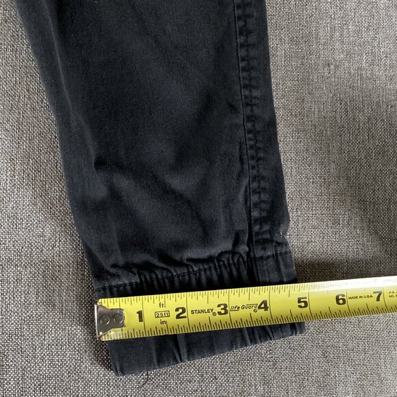 Hollister Skinny Jogger Pants Men's Khaki Black Small Mid Rise Drawstring Casual - Picture 6 of 13